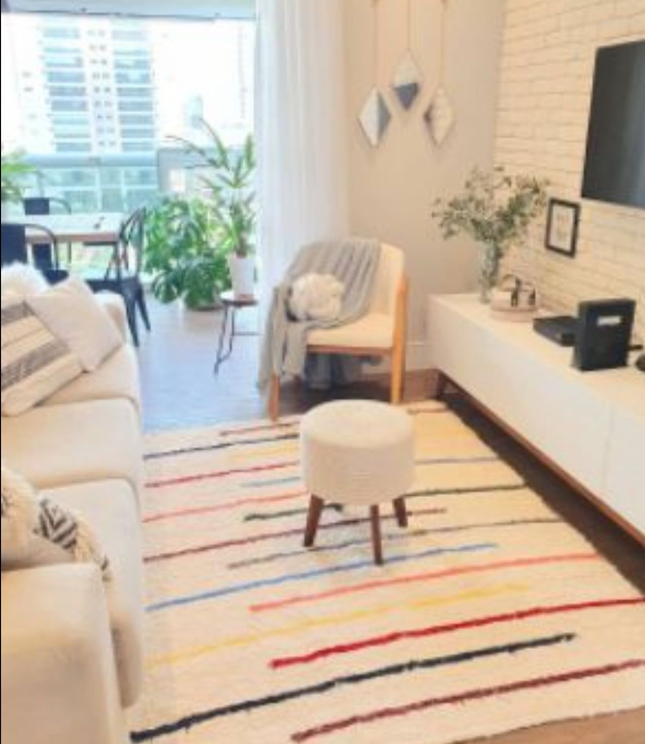 Tapete Algodão Bordado Capri Colors 2,00x2,50m