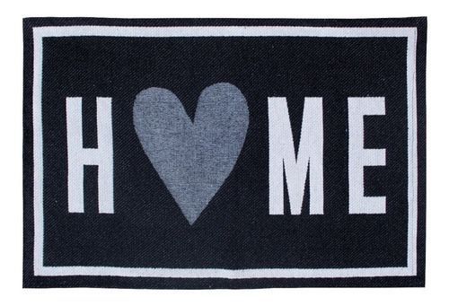 Capacho Tapete Entrada Home Preto