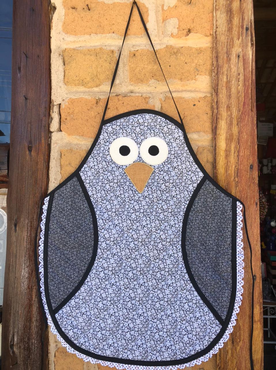 Avental de Cozinha Coruja Preto