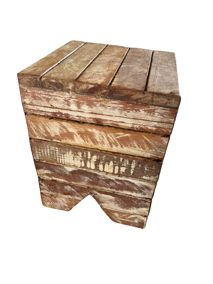 Banco Ripado Quadrado Neutro