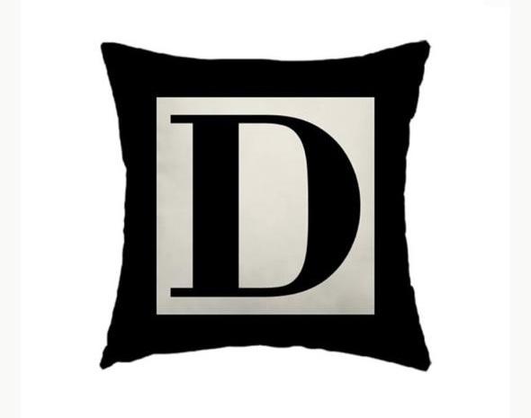 Capa de Almofada Letras
