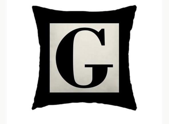 Capa de Almofada Letras