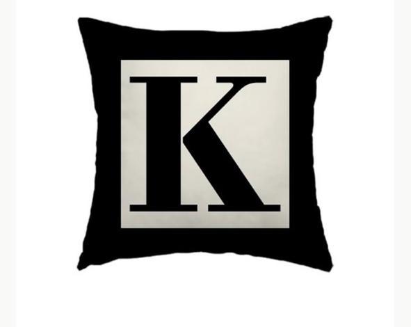 Capa de Almofada Letras