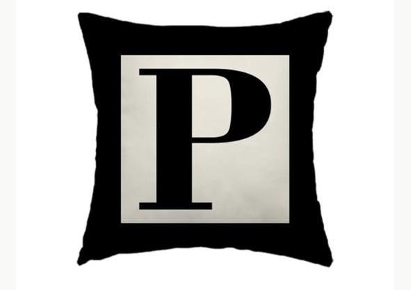 Capa de Almofada Letras
