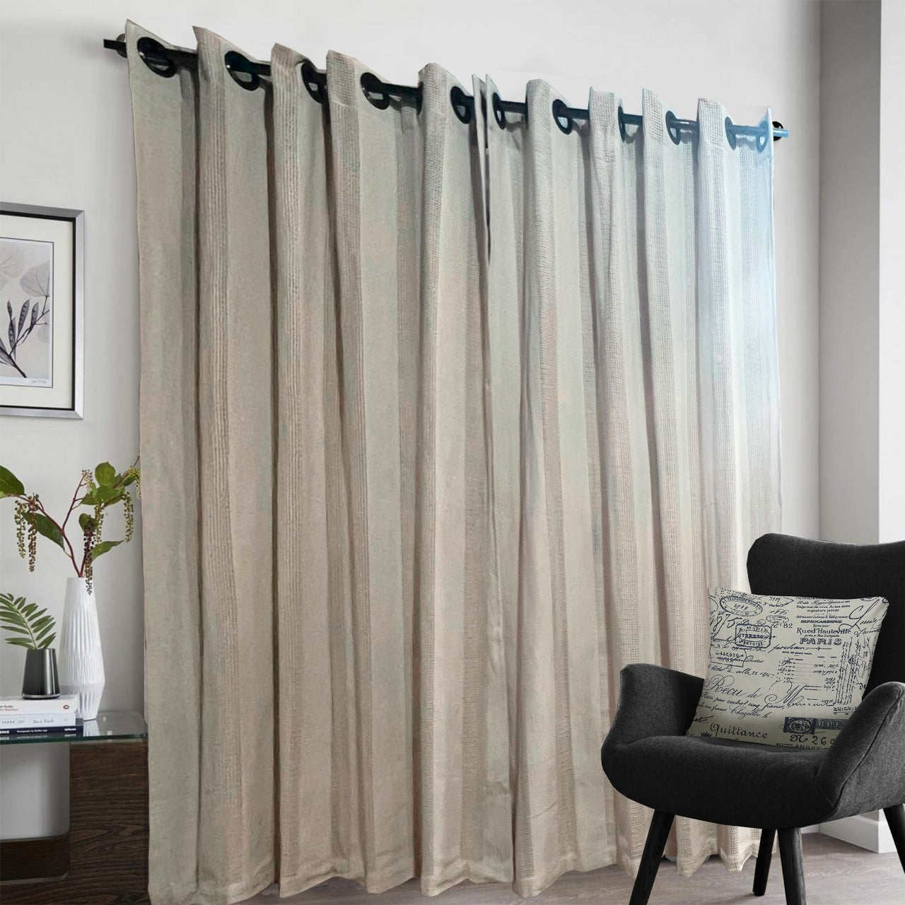 Cortina Algodão Havana Cru 2,6mx4,0m