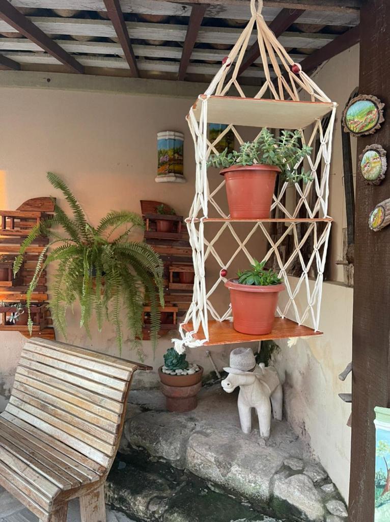 Estante Macramê Cru