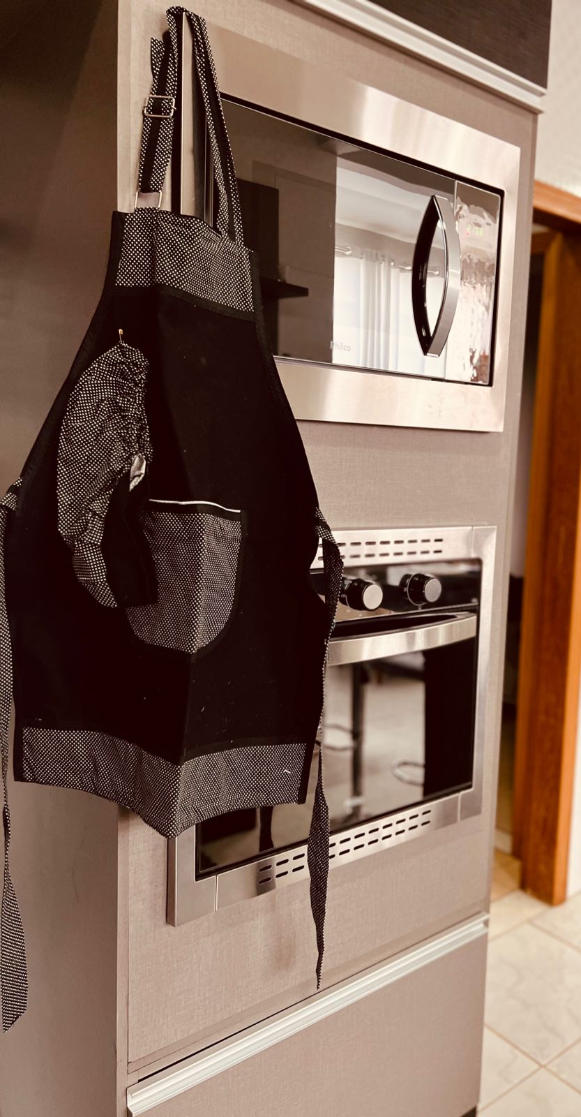 Kit Avental de Cozinha + Touca Preto