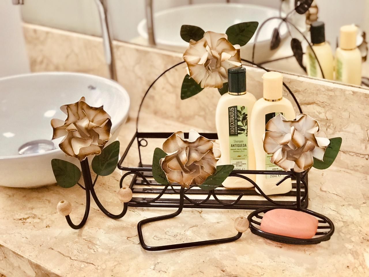 Kit Banheiro 4 Peças Bege