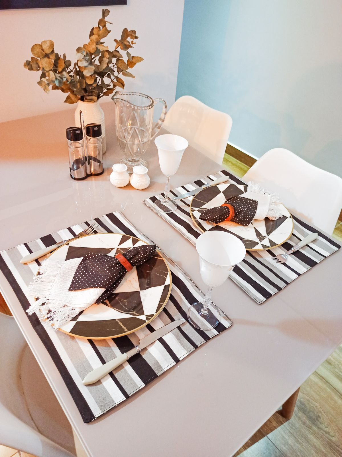 Lugar Americano Dupla Face Supreme Preto