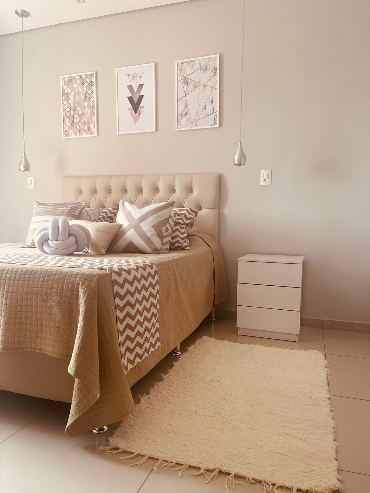 Tapete Médio Felpudo Cru 0,80x1,50m