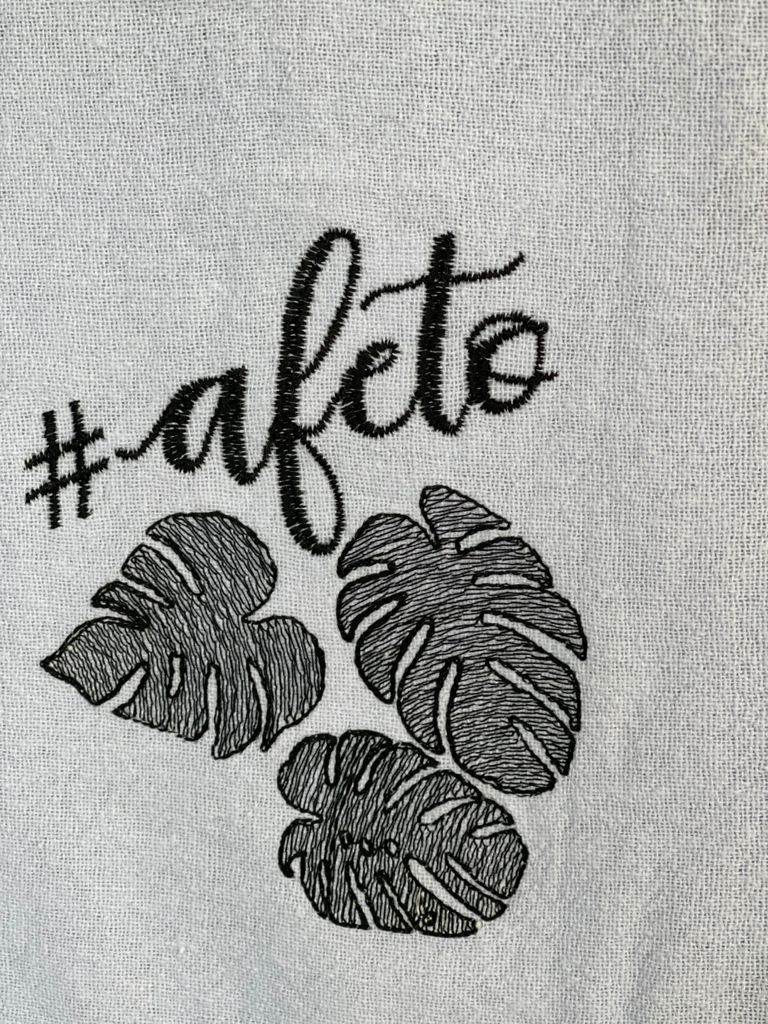 Pano de Prato Frases #afeto