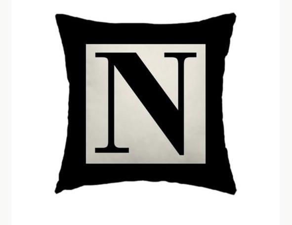Capa de Almofada Letras