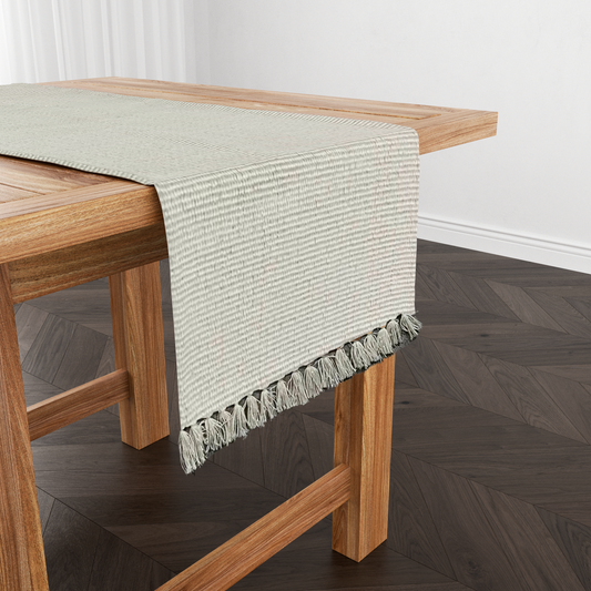Caminho de Mesa Linha com Fio Lurex Cru 1,5m