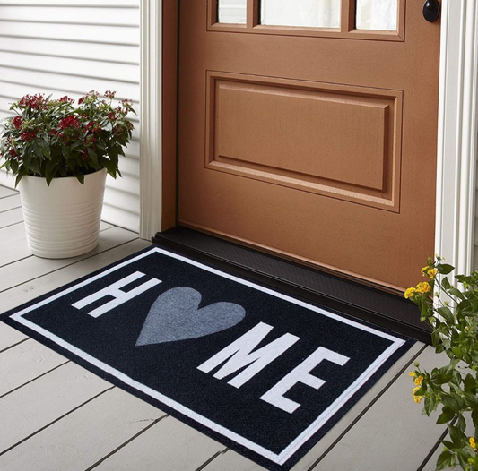Capacho Tapete Entrada Home Preto