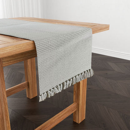 Caminho de Mesa Linha com Fio Lurex Branco 2,0m