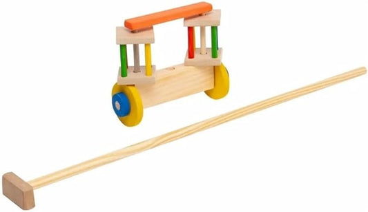 Brinquedo Gira Gira Puxador Madeira