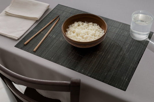 Lugar Americano Jinan Bambu 30x40cm Preto