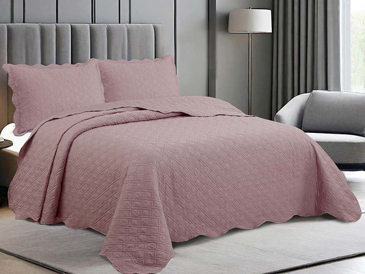 Jogo de Colcha King 2,80x2,60m Elos Rosa