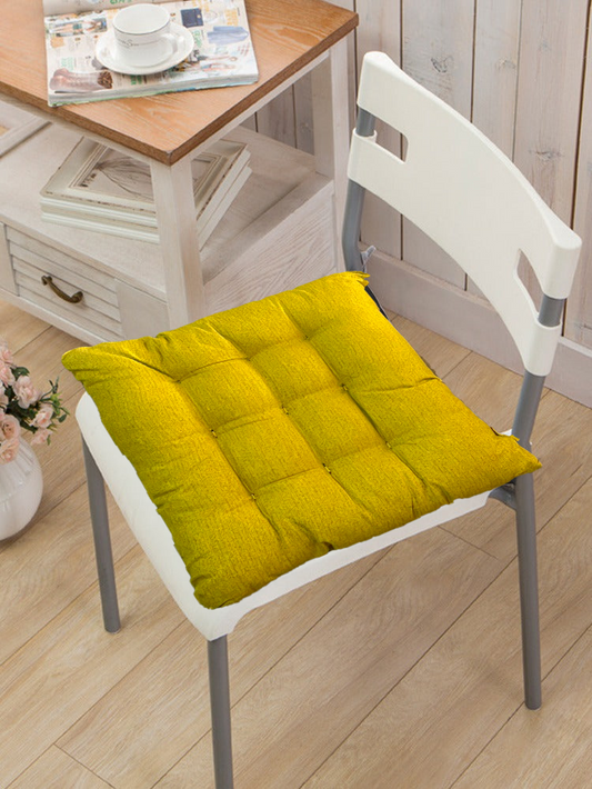 Almofada para Cadeira Futon Amarelo Liso