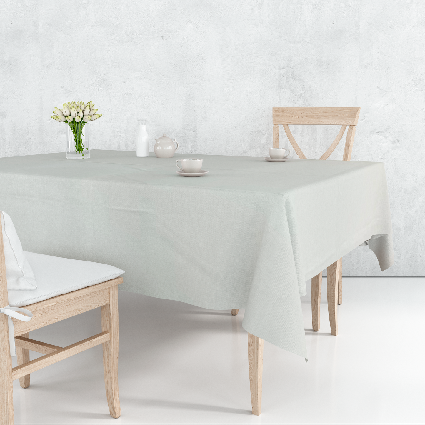 Toalha de Mesa Oxford Branca Lisa 1,5mx2,2m