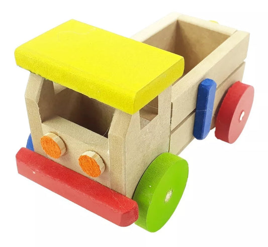 Caminhão Carroceria Brinquedo de Madeira