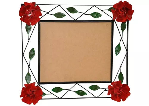 Moldura Para Espelho De Ferro Flor Rústica P