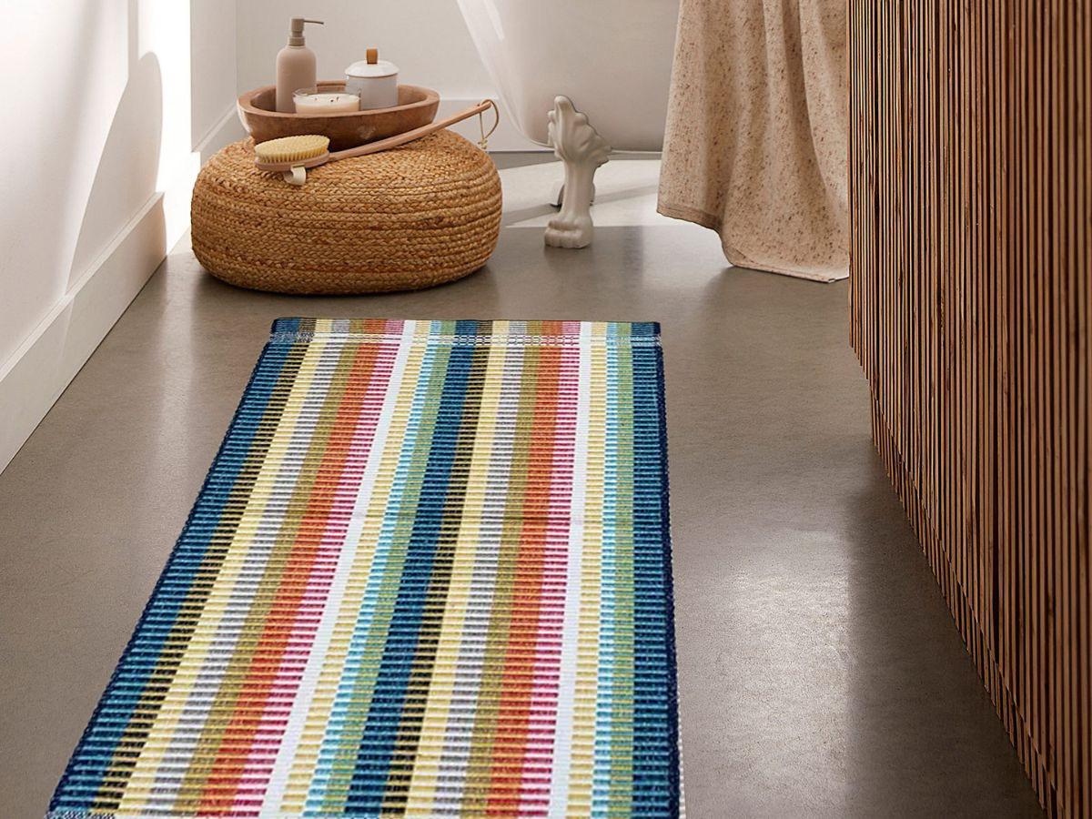 Passadeira em Algodão Listrada Colorida 3,0m