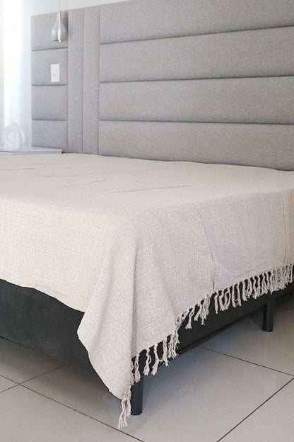 Colcha para Cama Casal 2,20x2,50m Artesanal Bege