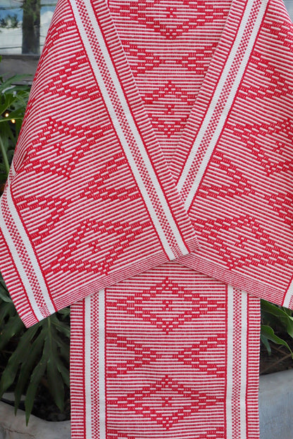 Jogo de Passadeira Algodão Marajó Vermelho