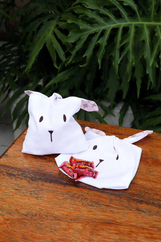 Saquinho Porta Chocolate de Páscoa Rosa