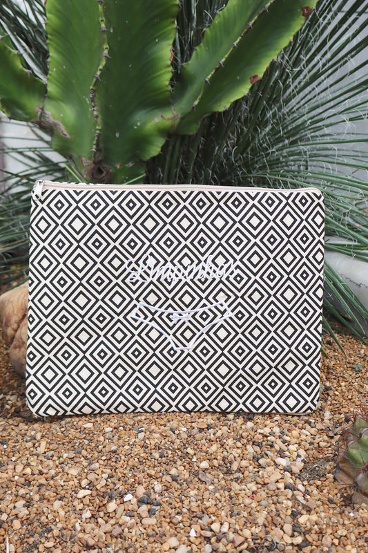Necessaire Porta Calcinha Limpinha Sujinha G Losango