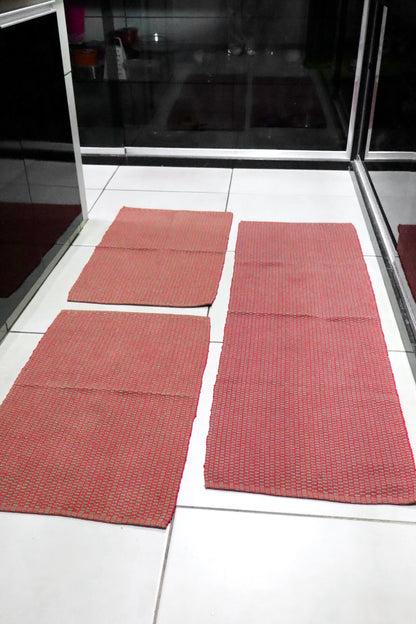 Jogo de Passadeira Linha Vermelho e Verde Natal