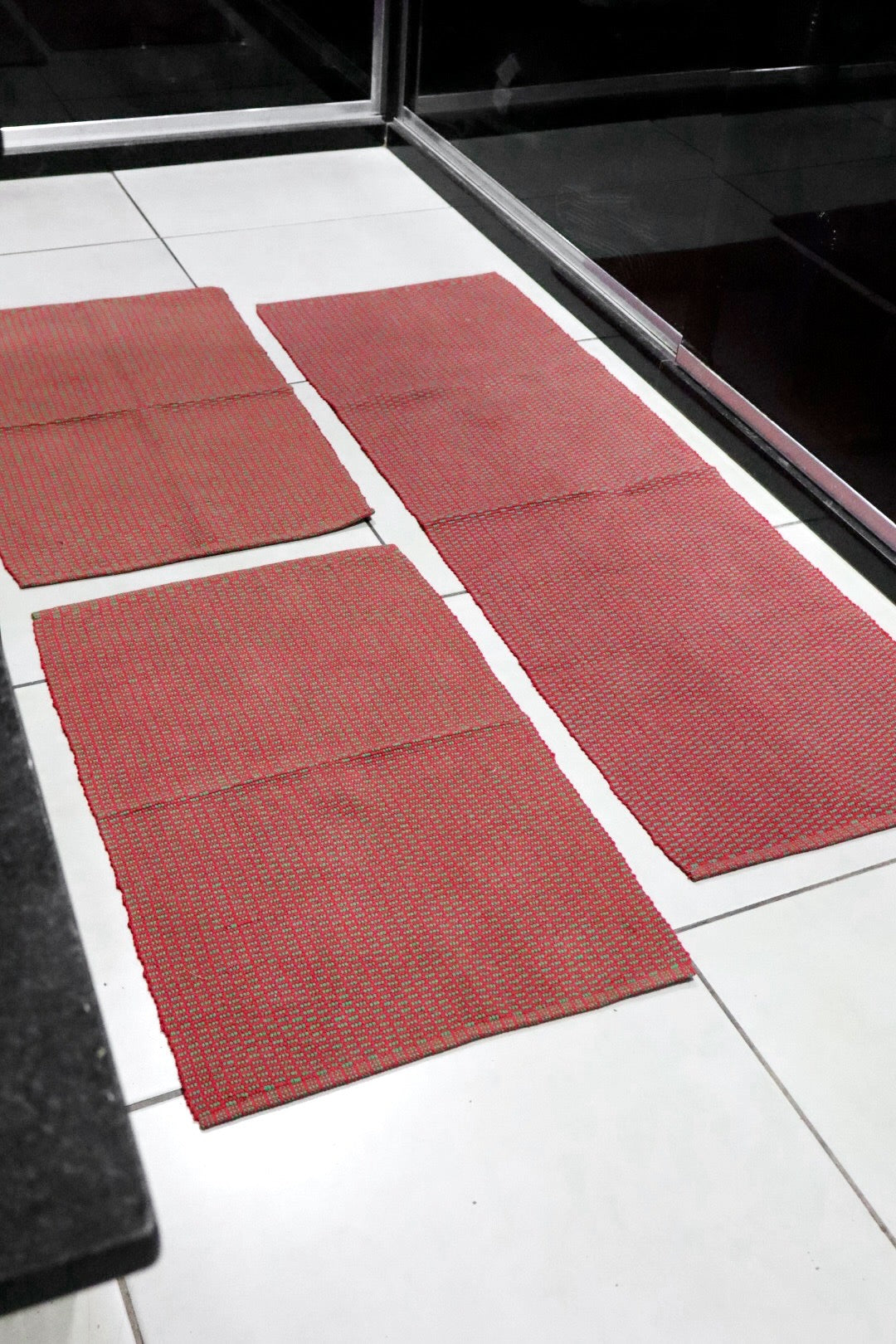 Jogo de Passadeira Linha Vermelho e Verde Natal