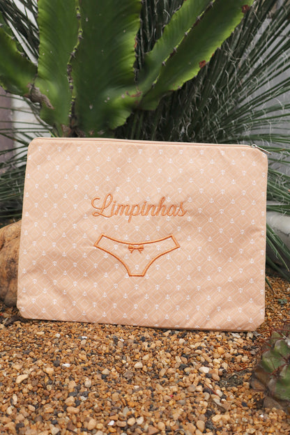 Necessaire Porta Calcinha Limpinha Sujinha G Âncoras