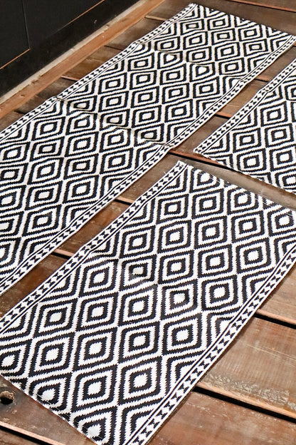 Jogo de Passadeira Emborrachado Alika Preto