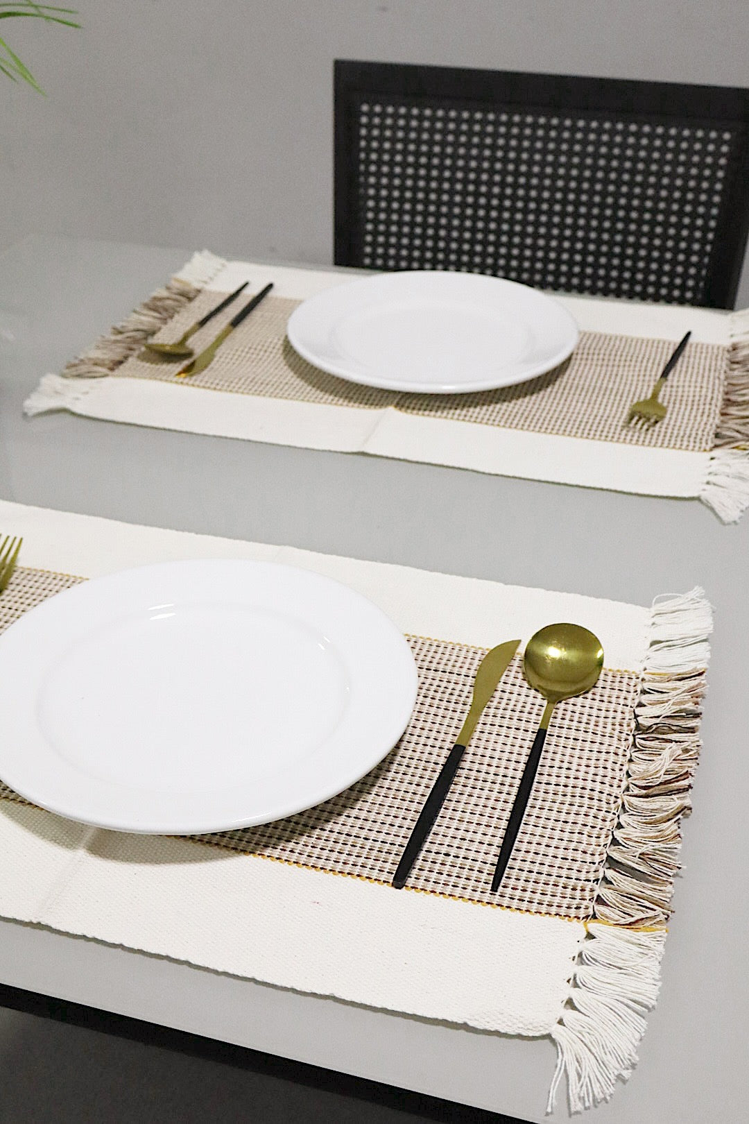 Par Jogo Americano Linha Cru Mescladinho