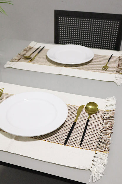 Par Jogo Americano Linha Cru Mescladinho