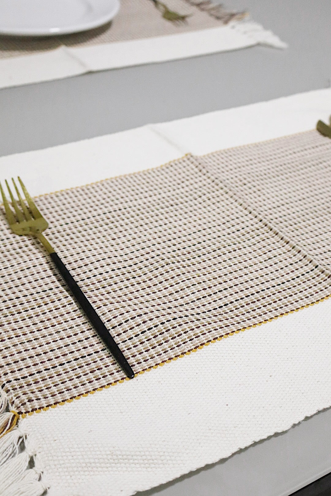 Par Jogo Americano Linha Cru Mescladinho