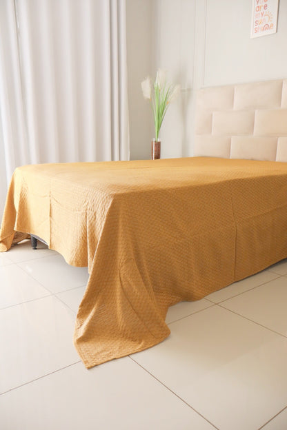 Colcha Casal Riachuelo Mostarda 2,10x2,40m