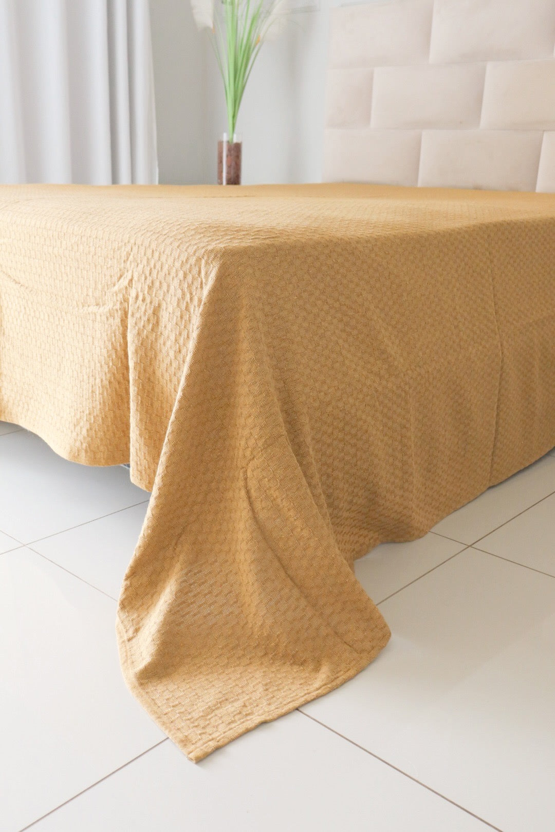 Colcha Casal Riachuelo Mostarda 2,10x2,40m