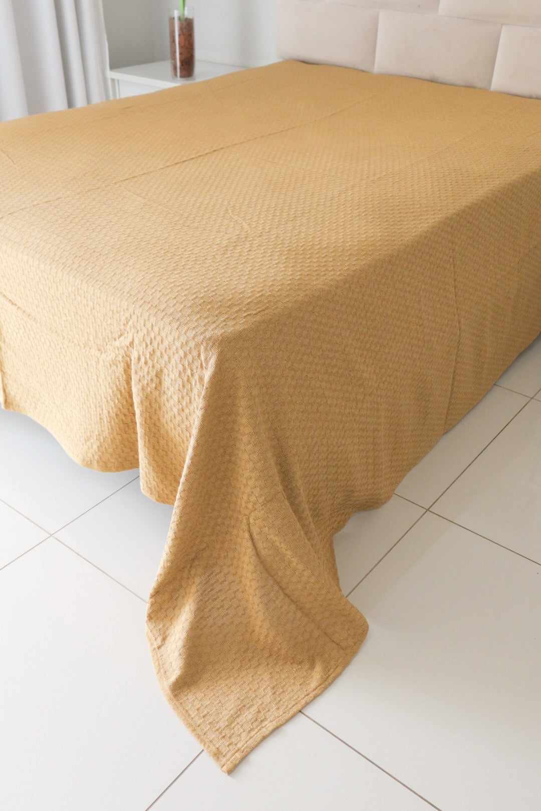 Colcha Casal Riachuelo Mostarda 2,10x2,40m