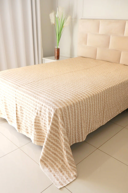 Colcha Casal Riachuelo Cru e Bege 2,10x2,40m