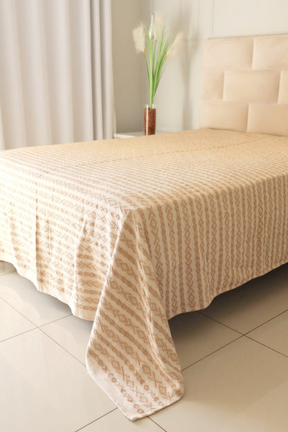 Colcha Casal Riachuelo Cru e Bege 2,10x2,40m