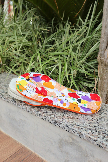 Necessaire Porta Chinelos Flores Coloridas