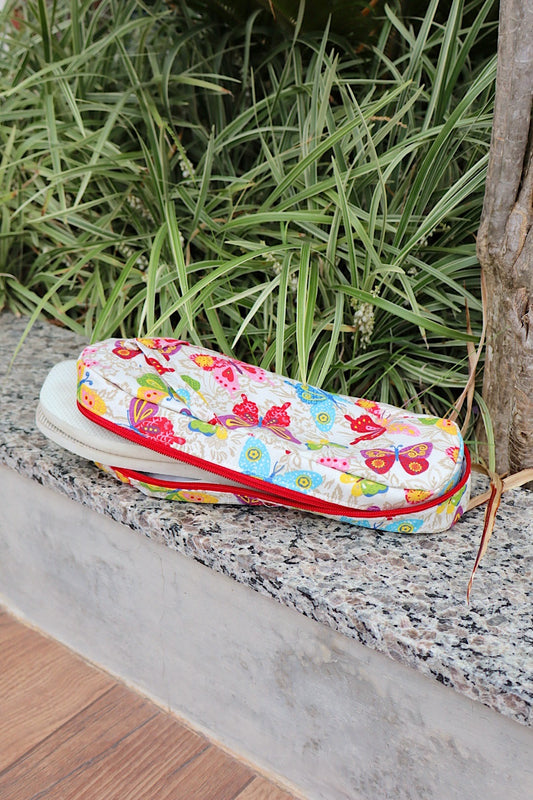 Necessaire Porta Chinelos Borboletas Coloridas