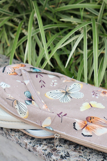 Necessaire Porta Chinelos Borboletas Neutro