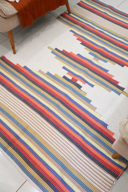 Tapete de Bico Linha Trabalhado Colorido 1,50x2,00m