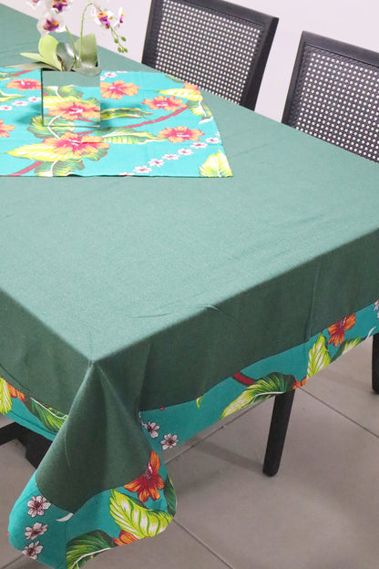 Toalha De Mesa Chita com Composê Verde 1,5mx2,5m