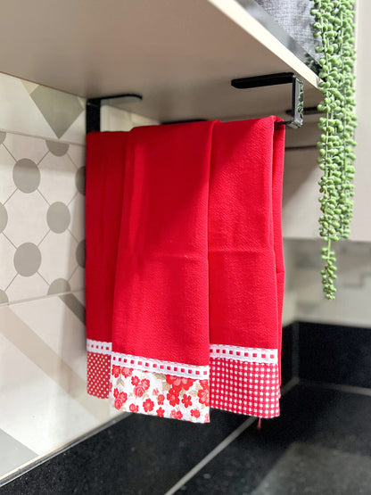 Trio Pano de Prato Vermelho