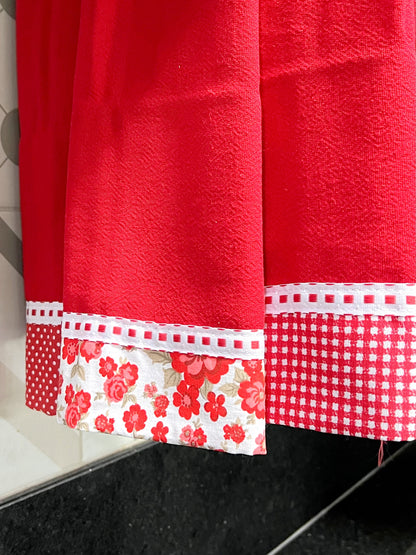 Trio Pano de Prato Vermelho